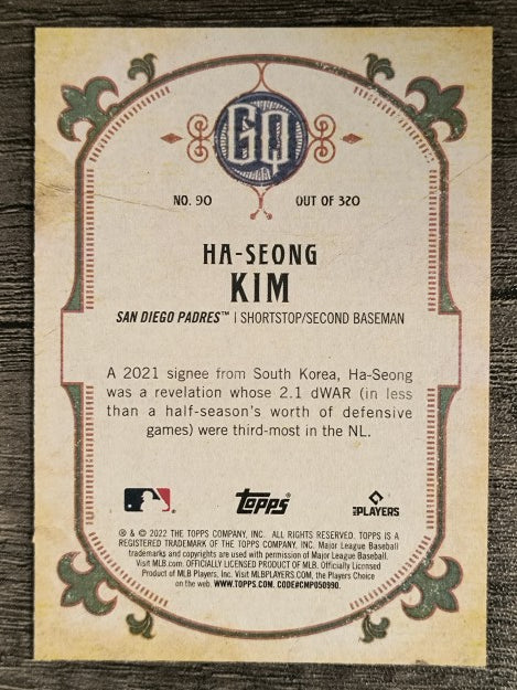 2022 Topps Gypsy Queen #90 Ha-Seong Kim