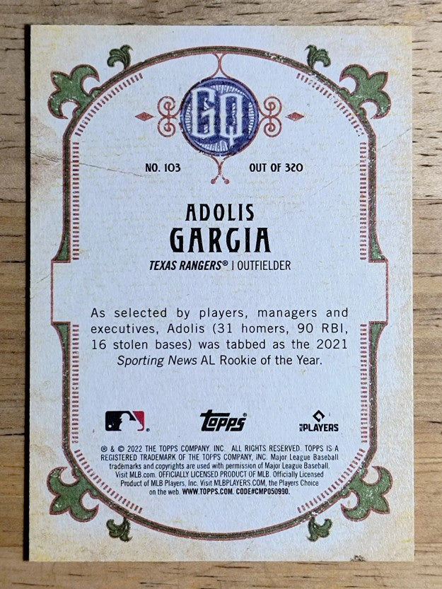 2022 Topps Gypsy Queen #103 Adolis Garcia