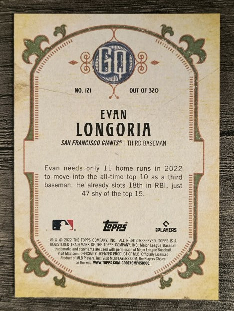 2022 Topps Gypsy Queen #121 Evan Longoria