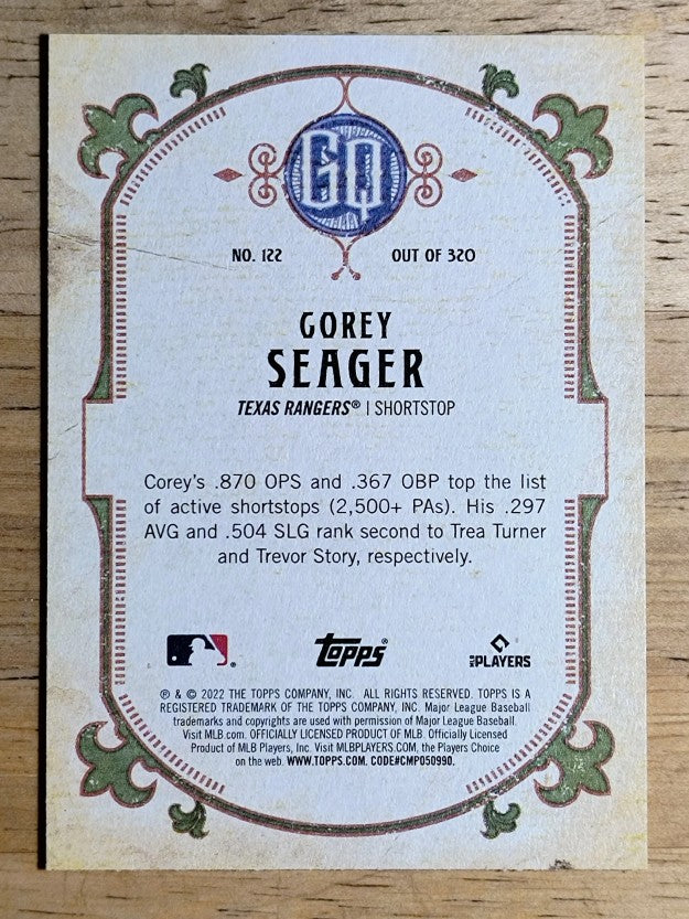 2022 Topps Gypsy Queen #122 Corey Seager