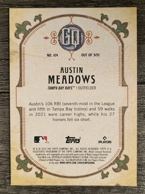 2022 Topps Gypsy Queen #124 Austin Meadows