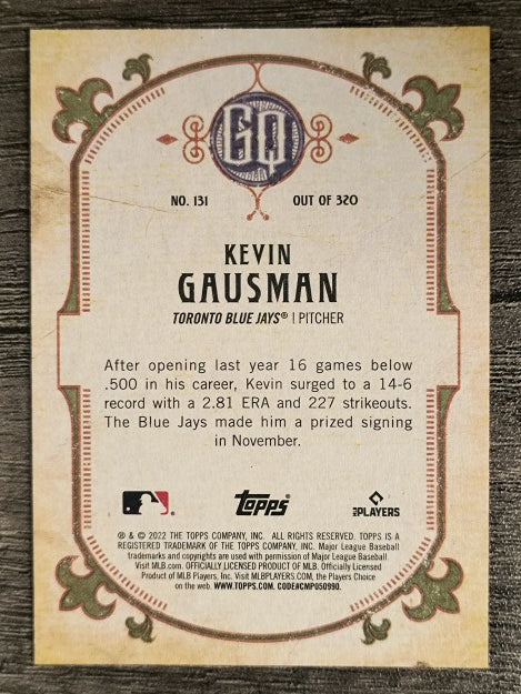 2022 Topps Gypsy Queen #131 Kevin Gausman
