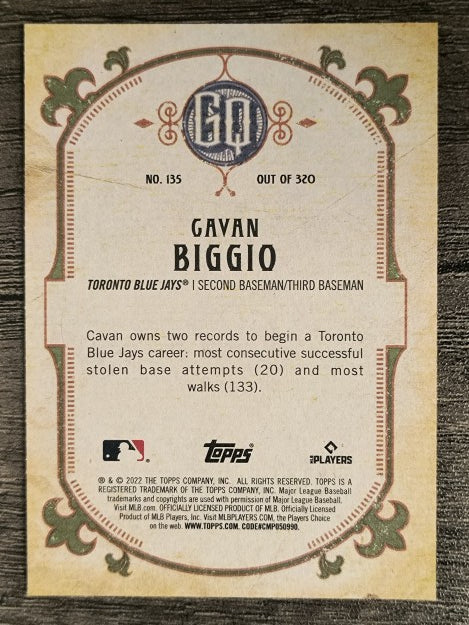 2022 Topps Gypsy Queen #135 Cavan Biggio