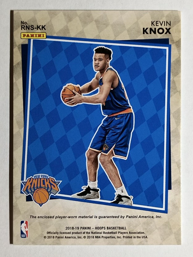 2018-19 Hoops Rise N Shine Memorabilia Winter #9 Kevin Knox