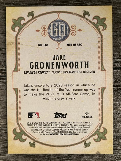 2022 Topps Gypsy Queen #148 Jake Cronenworth