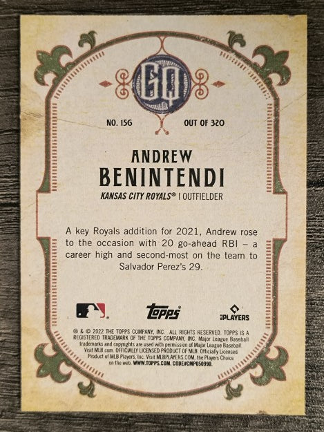 2022 Topps Gypsy Queen #156 Andrew Benintendi