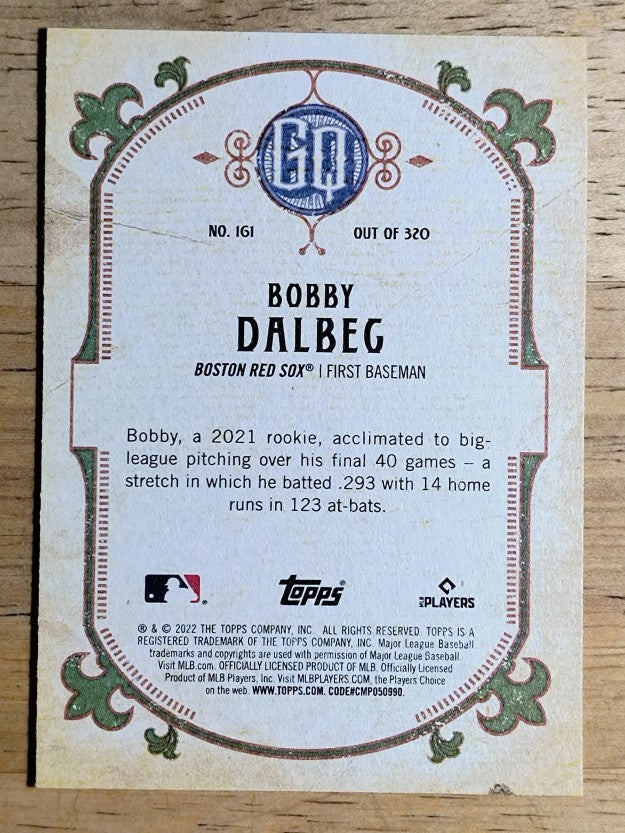 2022 Topps Gypsy Queen #161 Bobby Dalbec