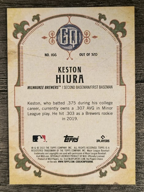 2022 Topps Gypsy Queen #166 Keston Hiura
