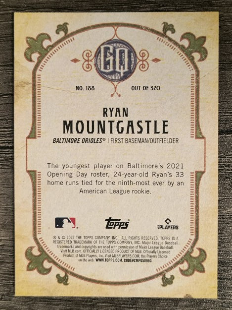 2022 Topps Gypsy Queen #188 Ryan Mountcastle