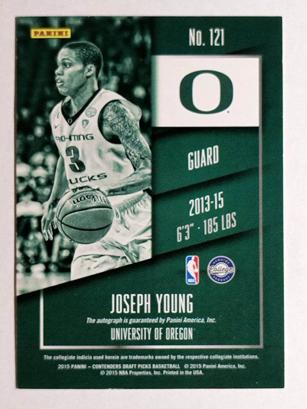 2015-16 Panini Contenders Draft Picks #121A Joe Young AU/Yellow jersey
