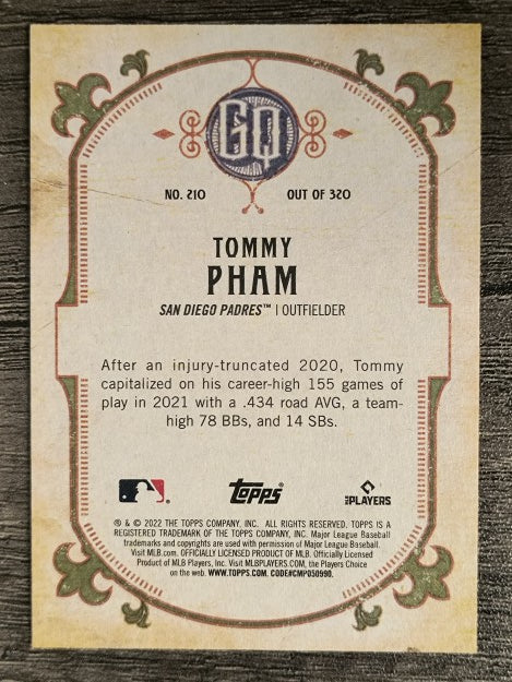 2022 Topps Gypsy Queen #210 Tommy Pham