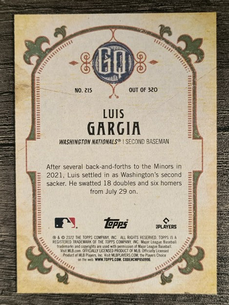 2022 Topps Gypsy Queen #215 Luis Garcia