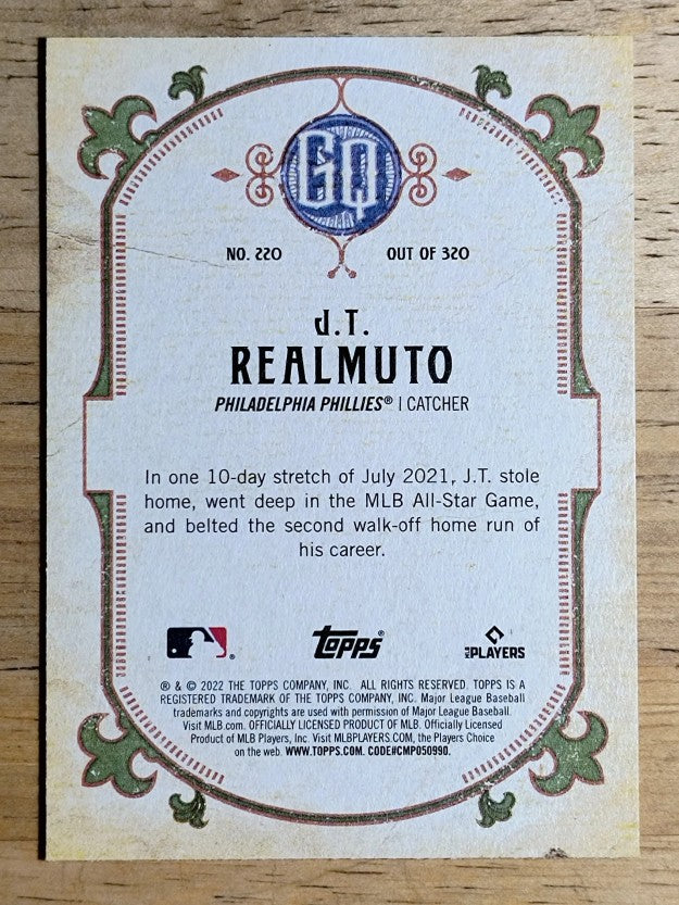 2022 Topps Gypsy Queen #220 J.T. Realmuto