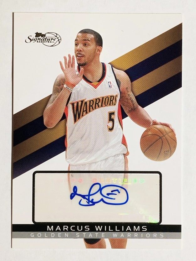 2008-09 Topps Signature Autographs #TSAMW Marcus Williams/1199