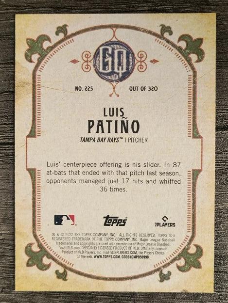 2022 Topps Gypsy Queen #225 Luis Patino