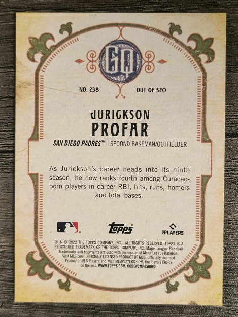 2022 Topps Gypsy Queen #238 Jurickson Profar