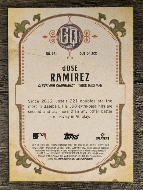 2022 Topps Gypsy Queen #251 Jose Ramirez