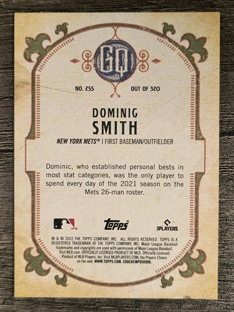 2022 Topps Gypsy Queen #255 Dominic Smith