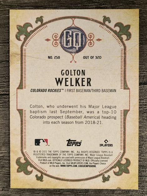 2022 Topps Gypsy Queen #258 Colton Welker RC