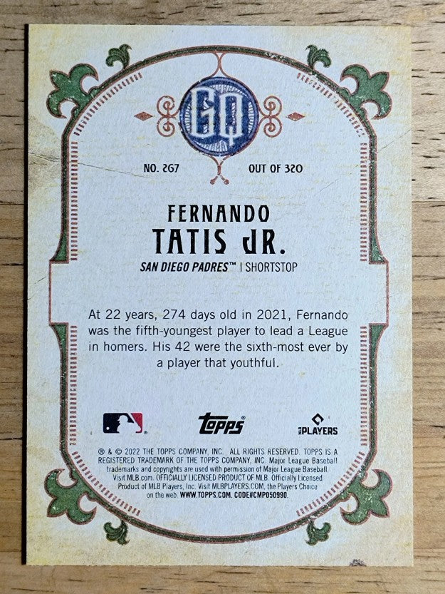 2022 Topps Gypsy Queen #267 Fernando Tatis Jr.