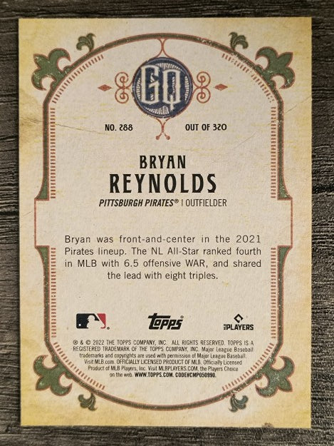 2022 Topps Gypsy Queen #288 Bryan Reynolds