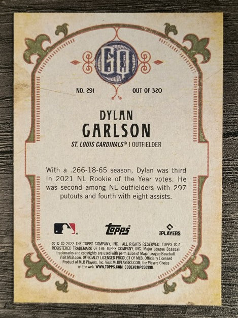 2022 Topps Gypsy Queen #291 Dylan Carlson