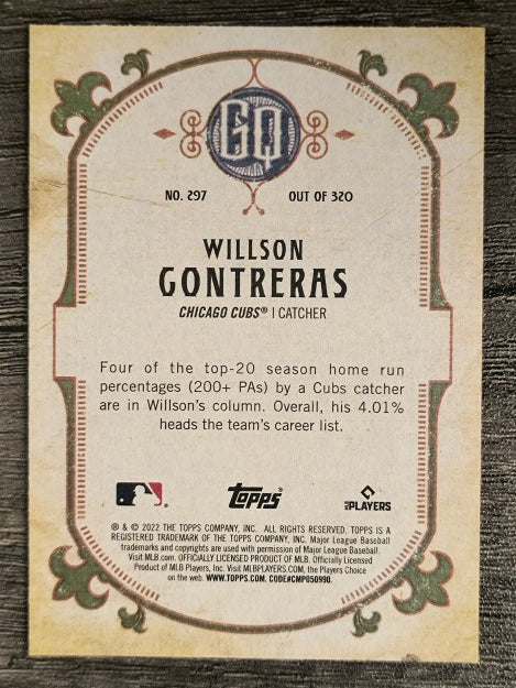 2022 Topps Gypsy Queen #297 Willson Contreras