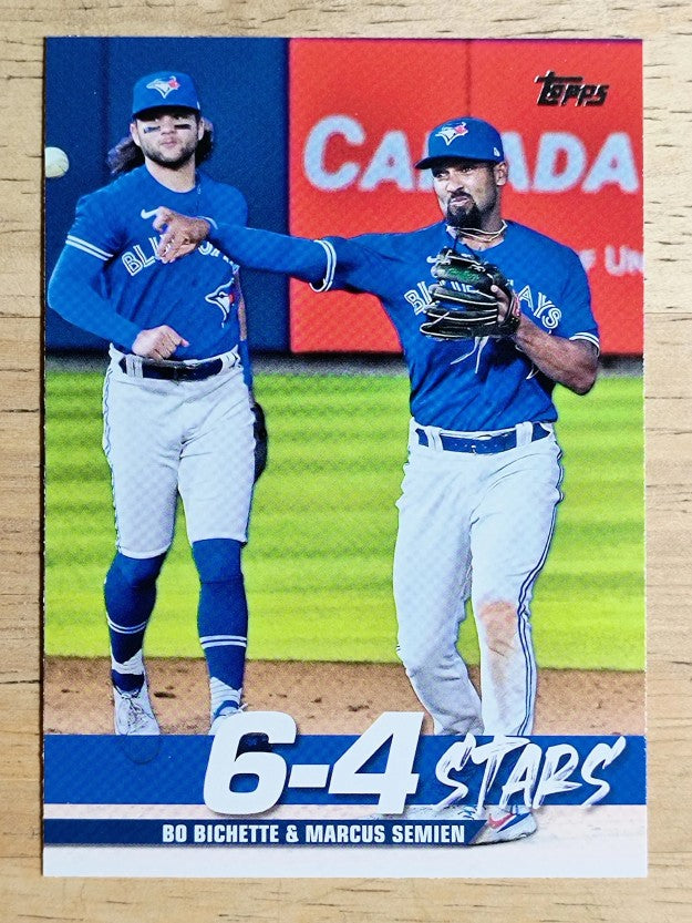 2022 Topps 6-4 Stars #TT1 Marcus Semien/Bo Bichette