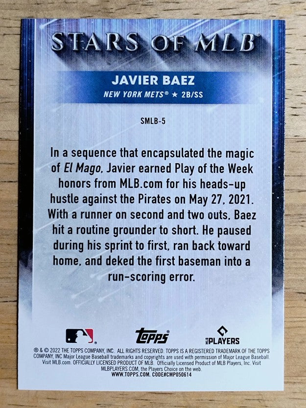 2022 Topps Stars of MLB #SMLB5 Javier Baez