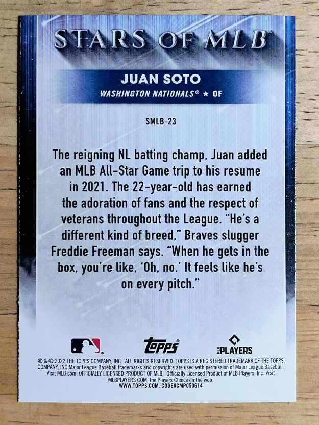 2022 Topps Stars of MLB #SMLB23 Juan Soto