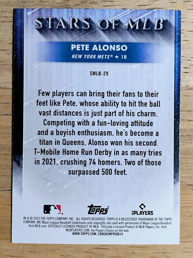 2022 Topps Stars of MLB #SMLB29 Pete Alonso