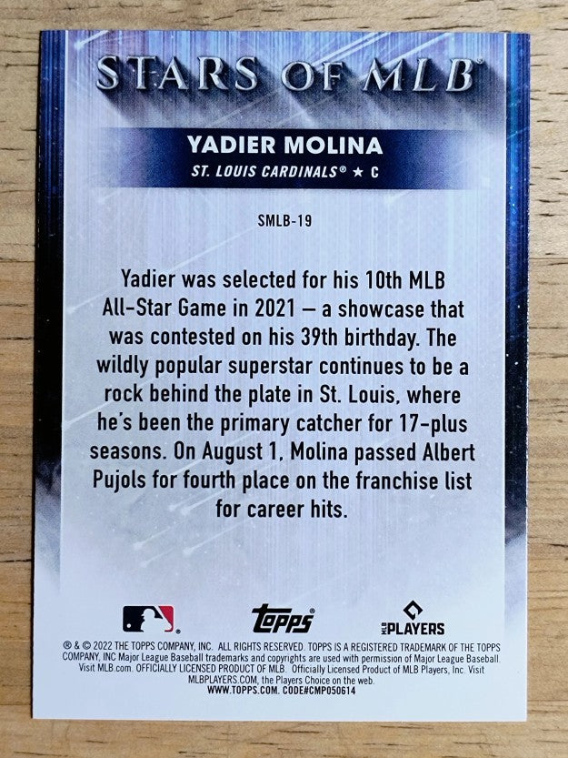 2022 Topps Stars of MLB #SMLB19 Yadier Molina