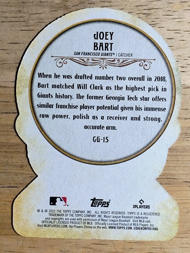 2022 Topps Gypsy Queen Crystal Gazing Die Cuts #CG15 Joey Bart