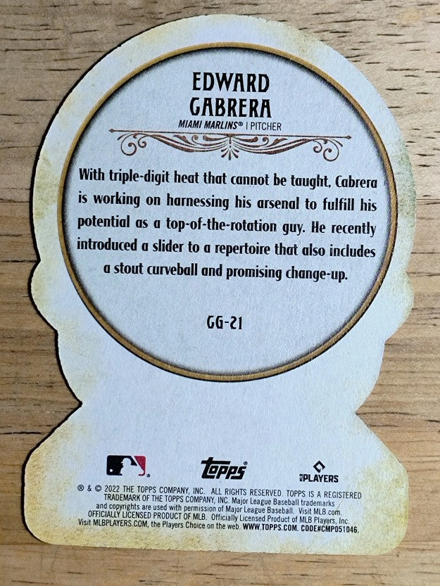 2022 Topps Gypsy Queen Crystal Gazing Die Cuts #CG21 Edward Cabrera