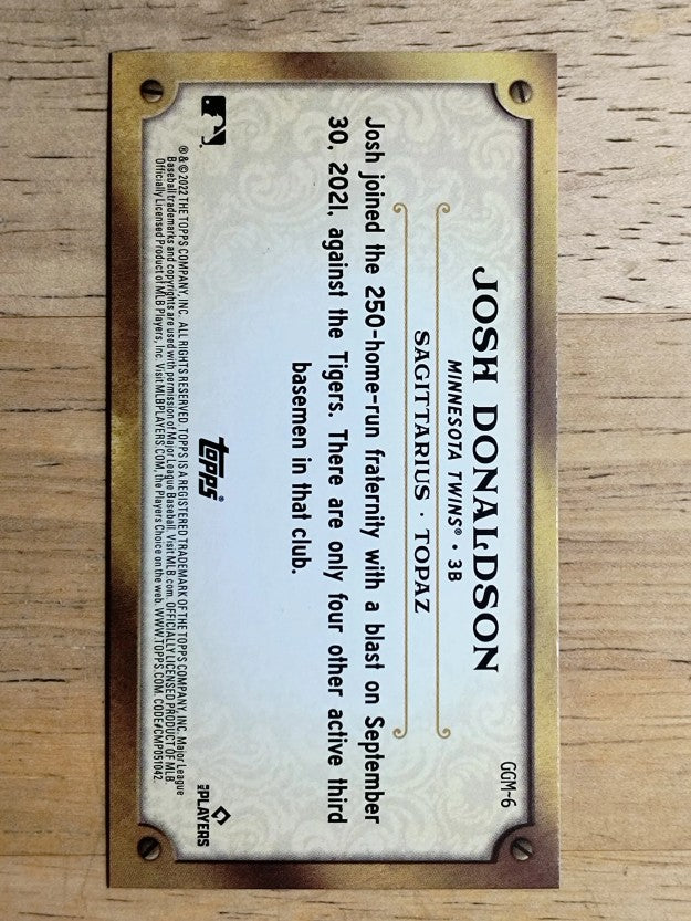 2022 Topps Gypsy Queen GQ Gems Minis #GGM6 Josh Donaldson