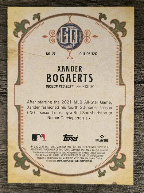 2022 Topps Gypsy Queen #22 Xander Bogaerts