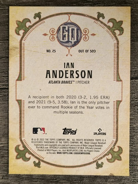 2022 Topps Gypsy Queen #25 Ian Anderson