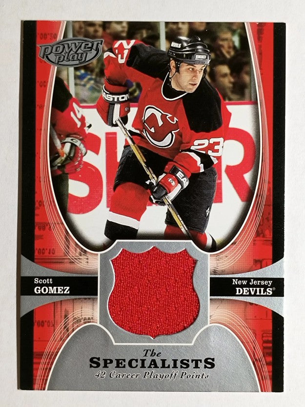 2005-06 Upper Deck Power Play Specialists Jerseys #TSSG Scott Gomez