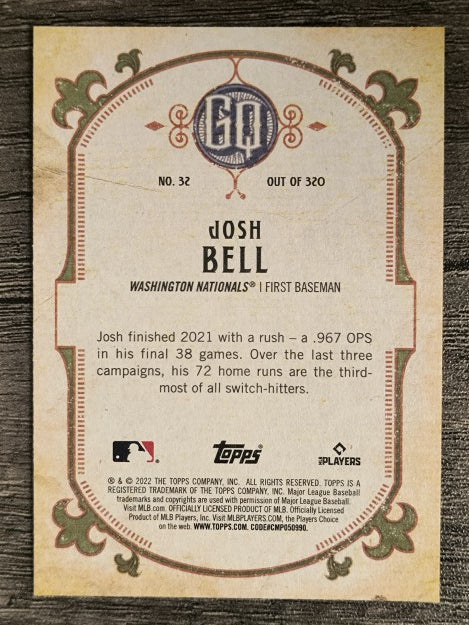 2022 Topps Gypsy Queen #32 Josh Bell