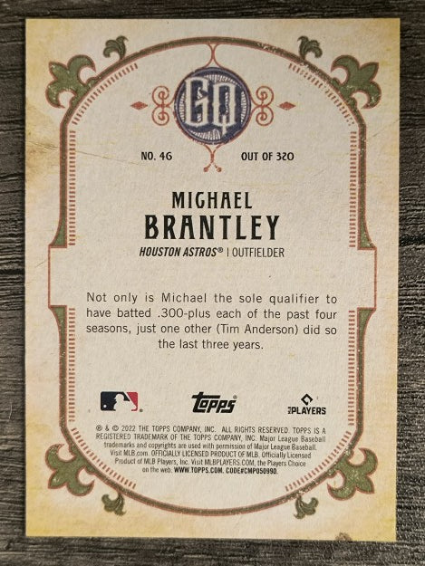 2022 Topps Gypsy Queen #46 Michael Brantley