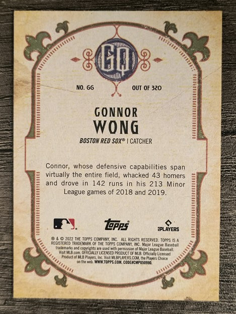 2022 Topps Gypsy Queen #66 Connor Wong RC