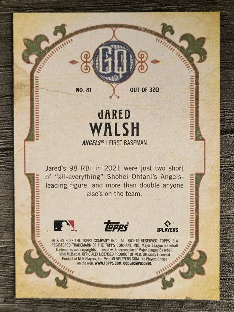 2022 Topps Gypsy Queen #81 Jared Walsh