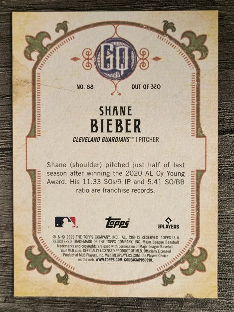 2022 Topps Gypsy Queen #88 Shane Bieber