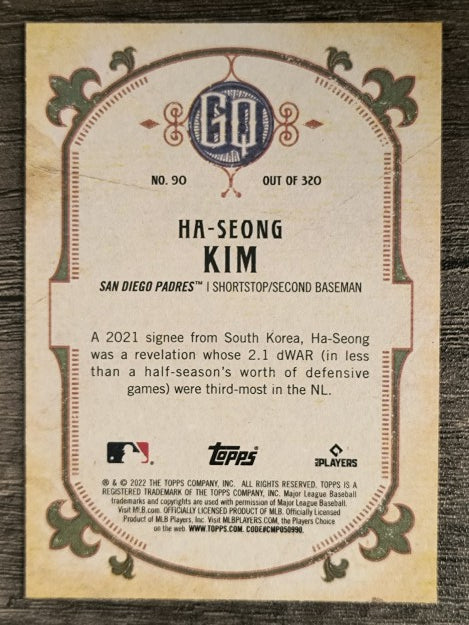 2022 Topps Gypsy Queen #90 Ha-Seong Kim