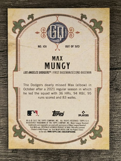 2022 Topps Gypsy Queen #101 Max Muncy