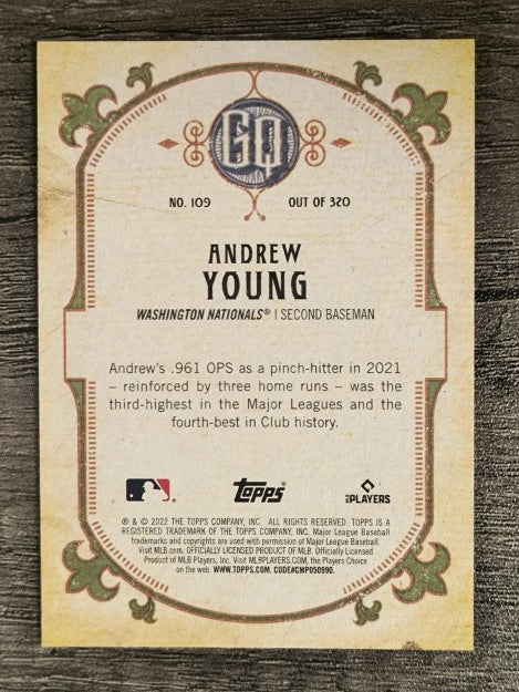 2022 Topps Gypsy Queen #109 Andrew Young