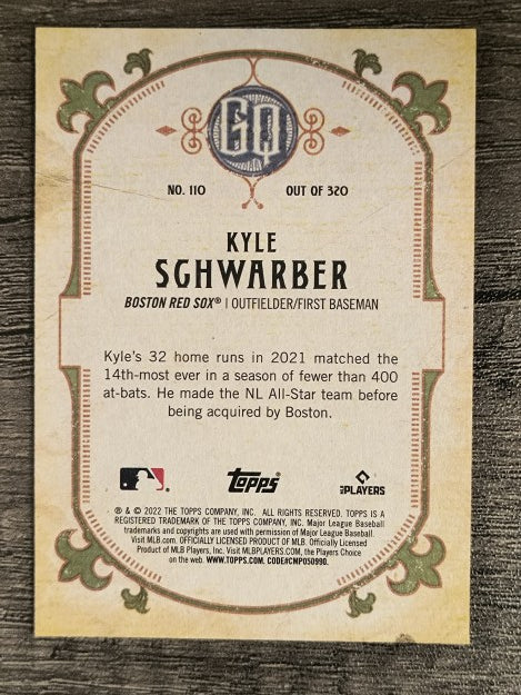 2022 Topps Gypsy Queen #110 Kyle Schwarber