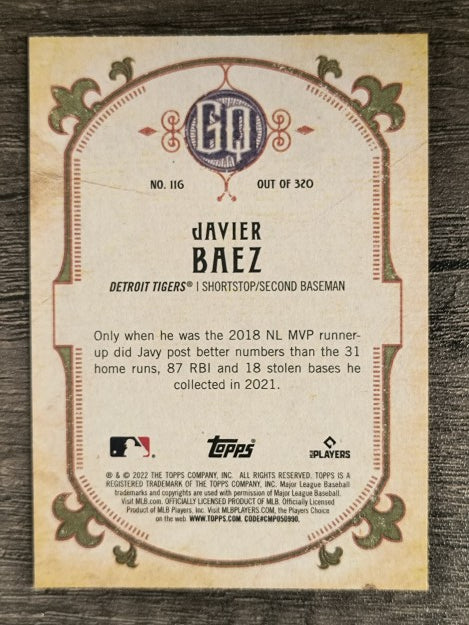 2022 Topps Gypsy Queen #116 Javier Baez