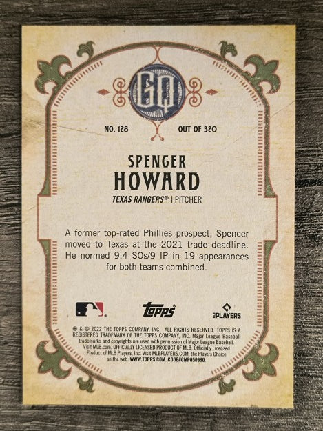 2022 Topps Gypsy Queen #128 Spencer Howard