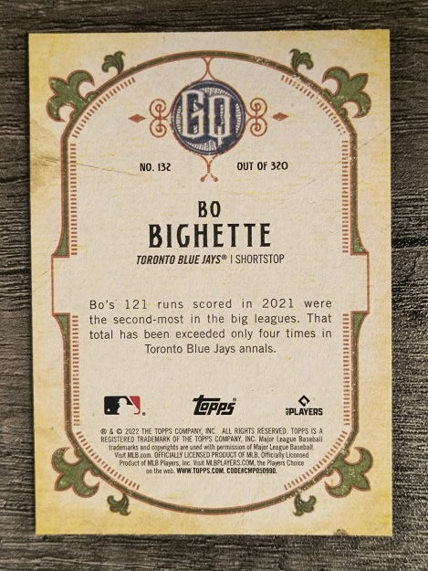 2022 Topps Gypsy Queen #132 Bo Bichette